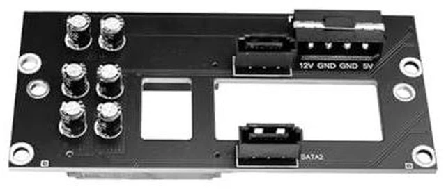 Main image of AJMRTC NAS-S 2Bay SATA Hard Drive Backplane, SATA III 6Gbps Storage Server Adapter Board, Supports 2.5" & 3.5" SATA HDD SSD, SATA 7P Interface Hot Swap Backplane for Custom NAS Chassis