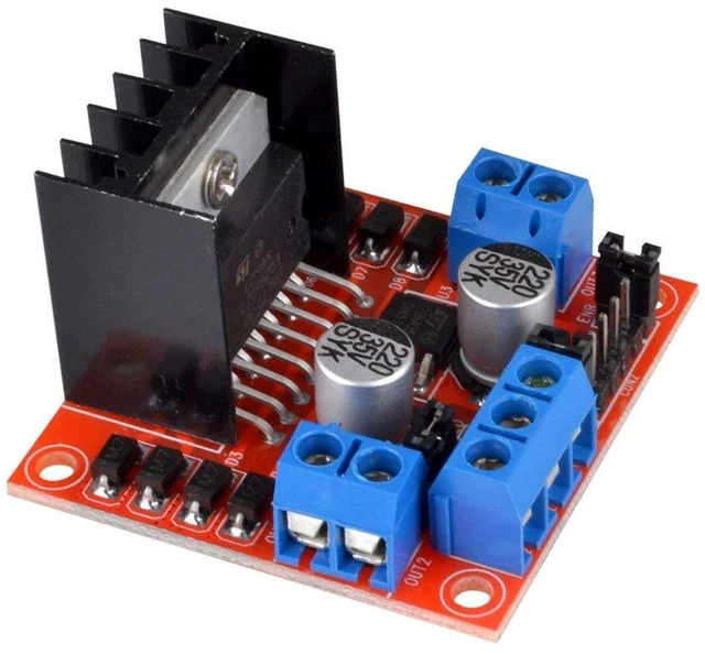 Alt view image 3 of 7 - AJMRTC 4PCS L298N Dual H-Bridge Motor Driver Module, DC Stepper Motor Controller Board, PWM Speed Control Module for Arduino ESP32 STM32 Robot DIY Project