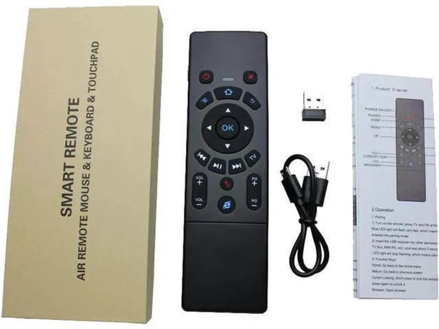 Alt view image 4 of 6 - AJMRTC T6 Air Mouse Remote Control, 2.4G Wireless Keyboard with Touchpad, 6-Axis Gyro Smart TV Remote for Android TV Box M8S PRO, H96 PRO, Mini PC, HTPC