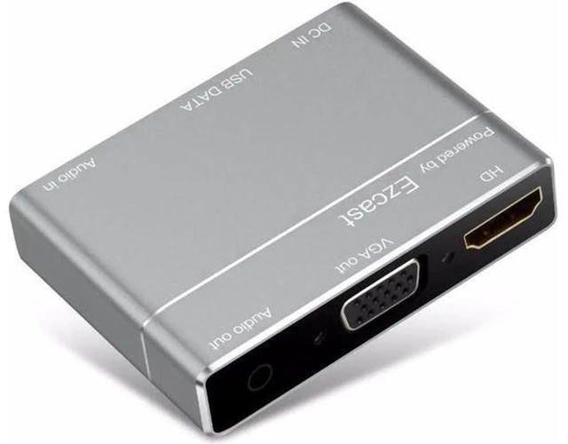 Alt view image 6 of 6 - AJMRTC S8Pro 3-in-1 Digital USB to HDMI VGA + 3.5mm Audio Converter, 1080P Full HD TV Dongle AV Adapter, Screen Mirroring Converter for iOS Android Smartphone Tablet to TV Monitor Projector