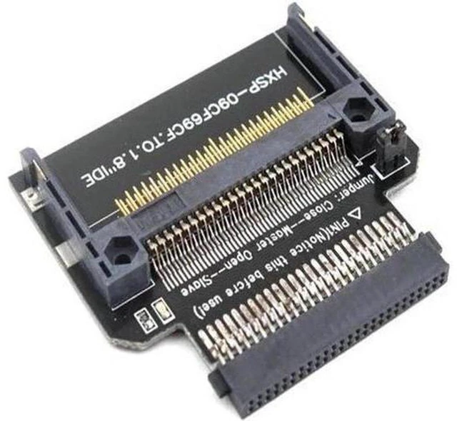 Main image of AJMRTC Compact Flash CF to 1.8" 50Pin IDE ZIF CE Adapter Riser, Bootable CF Card Converter for 1.8 Inch PATA HDD Replacement, Vintage Notebook Car Audio Industrial Storage Upgrade