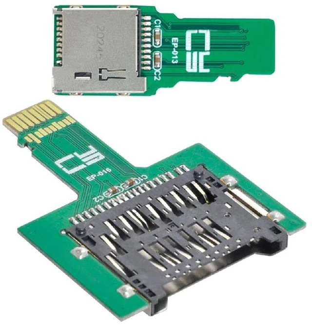Alt view image 6 of 7 - AJMRTC 2PCS Micro SD TF Male to SD Female Extension Adapter PCBA, TF to SD Card Extender, Supports SD / SDHC / SDXC UHS-I UHS-II UHS-III High Speed Signal Pass Through