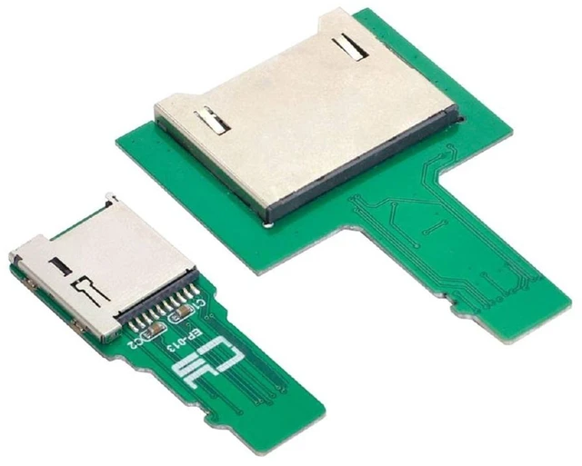 Alt view image 7 of 7 - AJMRTC 2PCS Micro SD TF Male to SD Female Extension Adapter PCBA, TF to SD Card Extender, Supports SD / SDHC / SDXC UHS-I UHS-II UHS-III High Speed Signal Pass Through