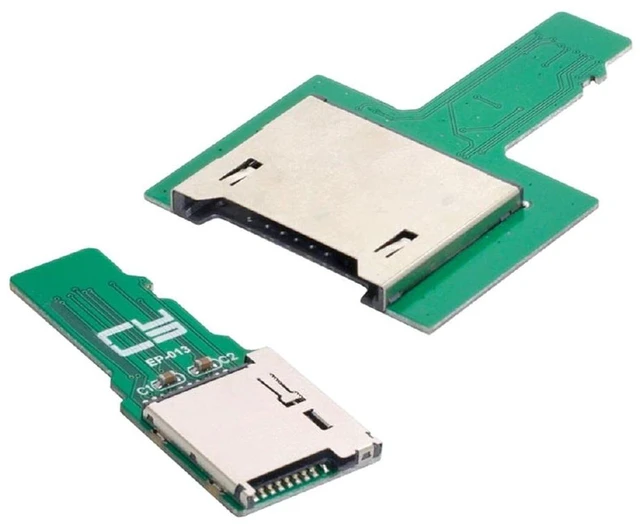 Alt view image 2 of 7 - AJMRTC 2PCS Micro SD TF Male to SD Female Extension Adapter PCBA, TF to SD Card Extender, Supports SD / SDHC / SDXC UHS-I UHS-II UHS-III High Speed Signal Pass Through