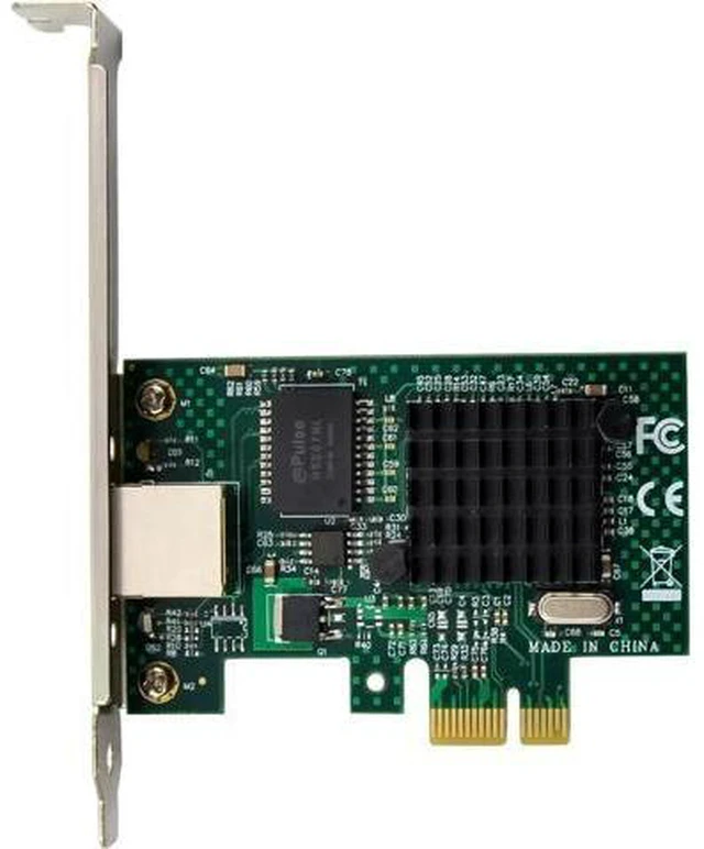 Alt view image 3 of 4 - AJMRTC Broadcom BCM5751 Gigabit PCI Express Network Card, Single RJ45 Port 10/100/1000Mbps PCIe x1 Desktop Ethernet Adapter, Support WOL PXE Boot for PC Server