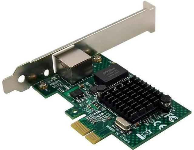 Alt view image 2 of 4 - AJMRTC Broadcom BCM5751 Gigabit PCI Express Network Card, Single RJ45 Port 10/100/1000Mbps PCIe x1 Desktop Ethernet Adapter, Support WOL PXE Boot for PC Server
