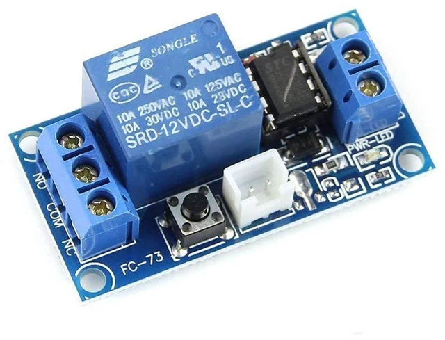 Alt view image 3 of 6 - AJMRTC 2pcs 12V Single Bistable Self-Locking Relay Module, Push Button Latch Relay, Trigger to Start Stop Switch Controller for DIY Electronic Circuit