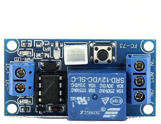 Alt view image 4 of 6 - AJMRTC 2pcs 12V Single Bistable Self-Locking Relay Module, Push Button Latch Relay, Trigger to Start Stop Switch Controller for DIY Electronic Circuit