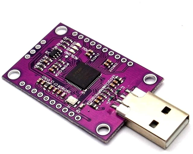 Alt view image 6 of 6 - AJMRTC FT232H High Speed Multifunction USB Adapter Module, USB 2.0 Hi-Speed to JTAG UART FIFO SPI I2C Bit-Bang Converter, MPSSE Debug Board for FPGA MCU Program and Test
