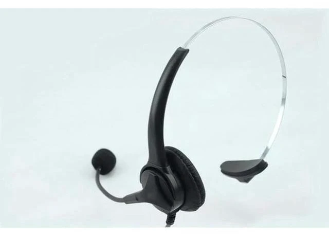 Alt view image 2 of 4 - AJMRTC USB Wired Call Center Headset with Noise Cancelling Microphone, USB-A Plug Business Headphone, In-Line Volume & Mute Control, Lightweight Mono Headset for Desktop Computer PC VoIP Call, Online