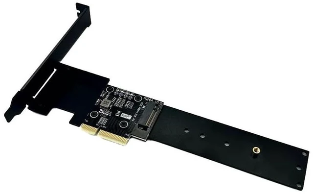 Alt view image 6 of 7 - AJMRTC R24A PCIe 5.0 x4 M.2 M-Key NVMe SSD Adapter Card, 128Gbps High Speed Converter with Bracket, Support 2230 2242 2260 2280 22110 NVMe SSD for Desktop PC Storage Upgrade