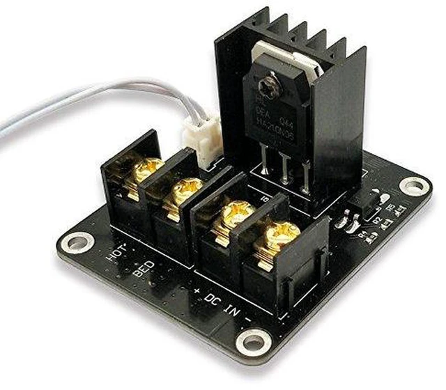 Alt view image 4 of 6 - AJMRTC 2Pcs 3D Printer Heat Bed Power Expansion Module, Hot Bed MOSFET Tube Power Controller, High Current Load Switch for 3D Printer Heated Bed Upgrade, Overload Protection