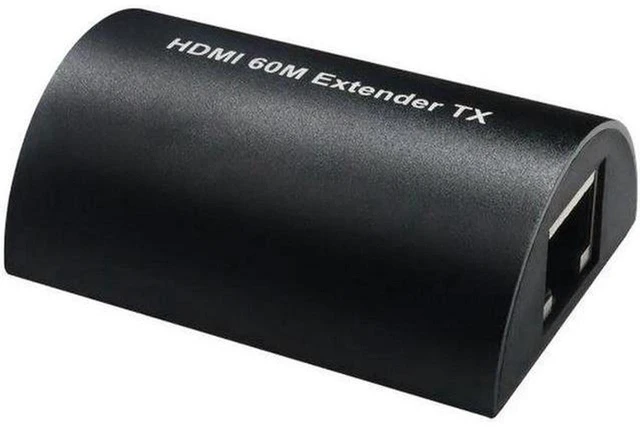 Alt view image 5 of 5 - AJMRTC 60M HDMI Over Ethernet Extender, 1080P Full HD HDMI to RJ45 Converter, Transmit HDMI Signal via Cat5 Cat6 Cat7 Network Cable, Local Loop Out & EDID, for TV Monitor Projector Security Camera