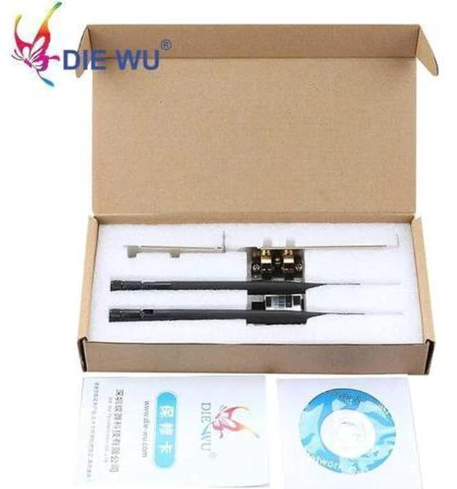 Alt view image 2 of 5 - AJMRTC 300Mbps PCI Express WiFi Adapter Card, Realtek Chipset 2.4G 802.11b/g/n PCIe Wireless Network Interface Card, Desktop PCIe WiFi NIC with 2 External Antennas for Windows XP/7/8/10