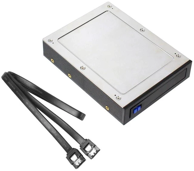 Main image of AJMRTC MRA180 Trayless 3.5-inch Floppy Bay Mobile Rack, SATA III 6Gbps Hot Swap Hard Drive Extraction Box for 7mm12.5mm 2.5 Inch SATA HDD SSD, Desktop Chassis Internal Storage Enclosure