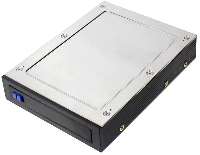 Alt view image 6 of 7 - AJMRTC MRA180 Trayless 3.5-inch Floppy Bay Mobile Rack, SATA III 6Gbps Hot Swap Hard Drive Extraction Box for 7mm12.5mm 2.5 Inch SATA HDD SSD, Desktop Chassis Internal Storage Enclosure