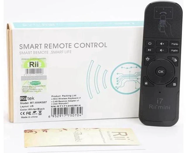 Alt view image 6 of 6 - AJMRTC Mini i7 Fly Air Mouse, 2.4GHz USB Wireless Gyro Remote Control, Plug and Play Air Mouse for Smart TV, Android TV Box, PC, Laptop, HTPC, Projector, Media Player, Multimedia Presentation Controll