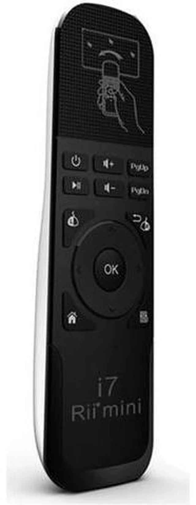 Alt view image 4 of 6 - AJMRTC Mini i7 Fly Air Mouse, 2.4GHz USB Wireless Gyro Remote Control, Plug and Play Air Mouse for Smart TV, Android TV Box, PC, Laptop, HTPC, Projector, Media Player, Multimedia Presentation Controll