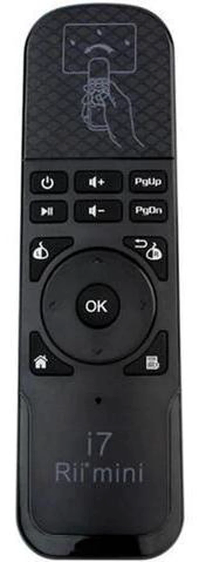 Alt view image 3 of 6 - AJMRTC Mini i7 Fly Air Mouse, 2.4GHz USB Wireless Gyro Remote Control, Plug and Play Air Mouse for Smart TV, Android TV Box, PC, Laptop, HTPC, Projector, Media Player, Multimedia Presentation Controll