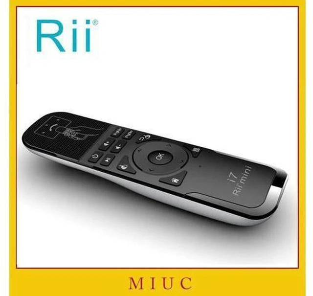 Main image of AJMRTC Rii i7 Mini Air Mouse, 2.4GHz Wireless Remote Control with Built-in 6-Axis Gyroscope, Fly Air Mouse Motion Sensing Remote for Smart TV, Android TV Box, PC, HTPC, Laptop, Projector, Media Player