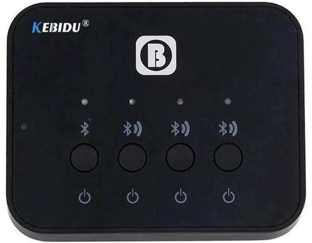 Alt view image 3 of 6 - AJMRTC Bluetooth 4.1 Optical Audio Transmitter, 1 to 3 Multi-Pair Wireless Audio Adapter, Mini Toslink SPDIF Transmitter for TV, Stream Audio to Up to 3 Bluetooth Headphones Speakers Simultaneously