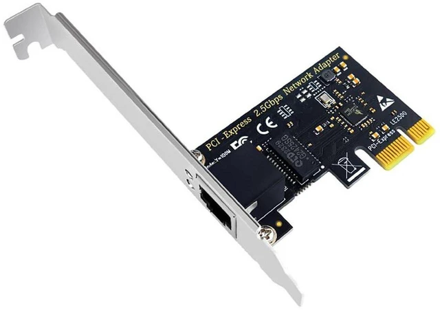 Main image of AJMRTC SU-LE2500 PCIe 2.5G Gigabit Network Card, 2500Mbps Multi-Gigabit RJ45 LAN Adapter, PCIe X1 5Gbps Bus Speed, Wired Ethernet NIC for Desktop PC, Soft Router, NAS, Gaming, PXE Boot Supported