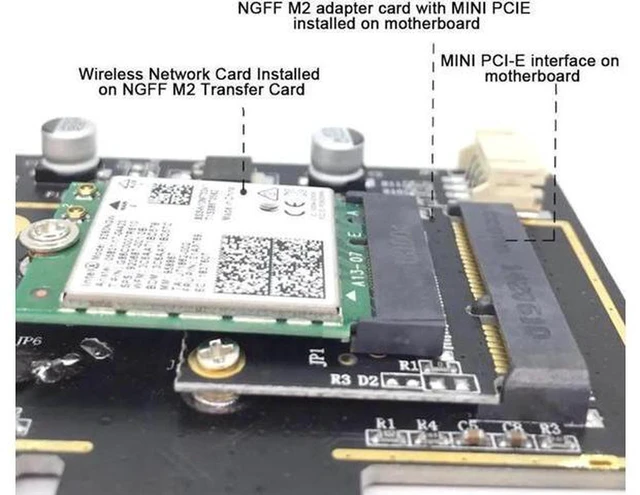 Alt view image 2 of 5 - AJMRTC M.2 Bluetooth Adapter Card, Wireless Bluetooth Module for Desktop Laptop PC, Stable Bluetooth Connection Easy Installation for M.2 Interface