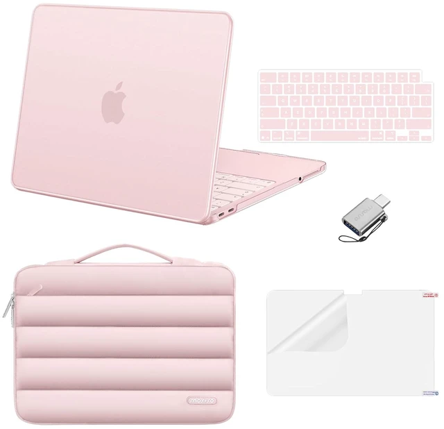Main image of Compatible with MacBook Neo Case 13 inch 2026 A3404 A18 Pro Chip | Scratch-Resistant Protective Hard Shell&Puffy Sleeve Bag&Keyboard Skin&Screen Film&Type C, Blush