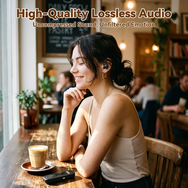 Alt view image 5 of 7 - 64GB USB C MP3 Player with Bluetooth, A59 Music Player with Clip | 30 Hours Playback, with FM Radio, Recording, Support Mobile Phone Connection(Black)