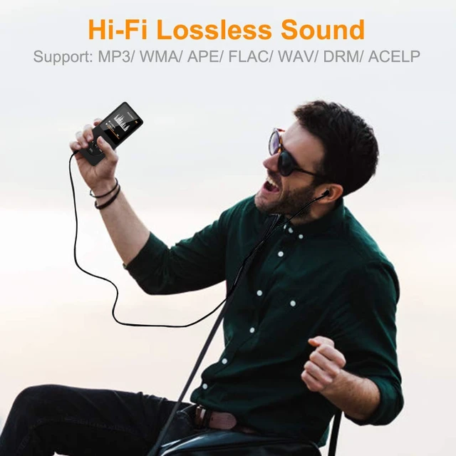 Alt view image 6 of 7 - 64GB MP3 Player with Bluetooth Portable HiFi Music Player with FM Radio | With Built-in Speaker,Voice Recorder,E-Book,Digital Music Player Ideal for Sports & Kids,HiFi Sound,Support Up to 128GB-Black