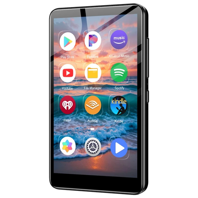 Main image of MP3 Player with Bluetooth and WiFi, Diofox 4.0" Music Player with Spotify,Amazon Music,YouTube,Parental Control Android Mainstrem Media MP4/MP3 Player for Kids up to 1TB,Black (32GB-Black)