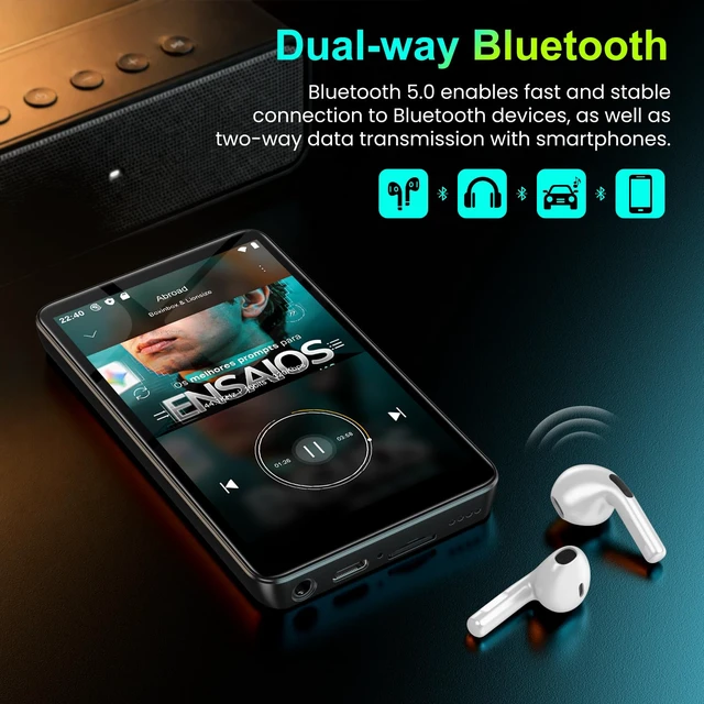 Alt view image 3 of 7 - MP3 Player with Bluetooth and WiFi, Diofox 4.0" Music Player with Spotify,Amazon Music,YouTube,Parental Control Android Mainstrem Media MP4/MP3 Player for Kids up to 1TB,Black (32GB-Black)