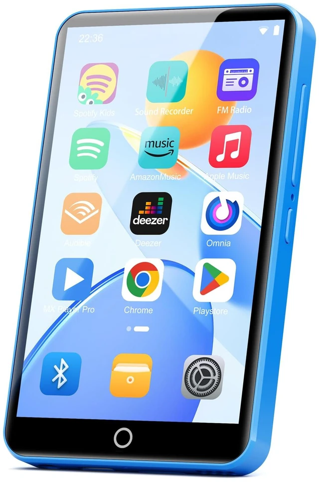 Main image of Android MP3 Player with Bluetooth and WiFi, Spotify & Parental Controls 16G | MP4 Player with 4" Touchscreen & Speaker, Spotify Music Player with Recording & FM, 2000mAh, with Audible & Google Store