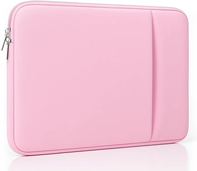 Main image of Laptop Sleeve for MacBook Neo/Air/Pro 13 inches A18/M5/M4/M3/M2/M1 Chip 2026-2020 A3404 A3449 A3240 A3113 with 2 Pockets Tablet Bag Case Accessories (Bright Blush Pink)