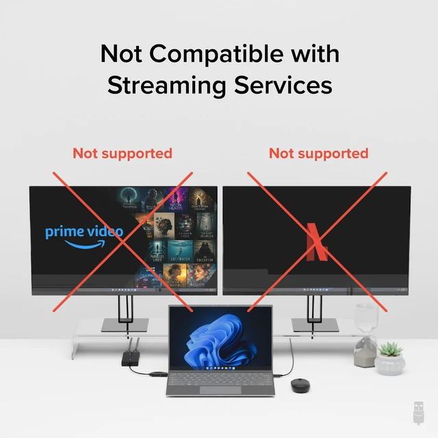 Alt view image 5 of 7 - USB-C, USB 3.0 to Dual HDMI Adapter for Dual Monitors | Broad Compatibility for M1/M2/M3/M4/M5/Neo macOS Systems, Windows, ChromeOS, Thunderbolt, 1920x1080 @60Hz SMI Driver Required