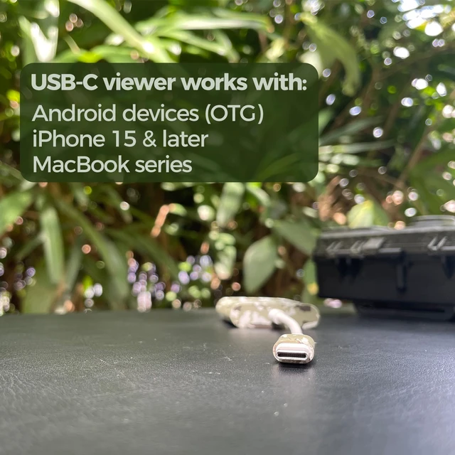 Alt view image 2 of 7 - Trail Camera Viewer, Game Camera SD Card Reader for Hunters to View Images and Videos for iPhone 15 or Later and Android (USB-C)