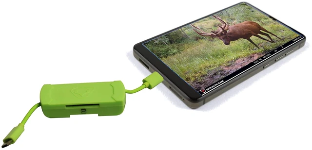 Main image of Compact Portable SD Card Reader for Android Devices with On The Go Technology (OTG) One USB 2.0 Hub