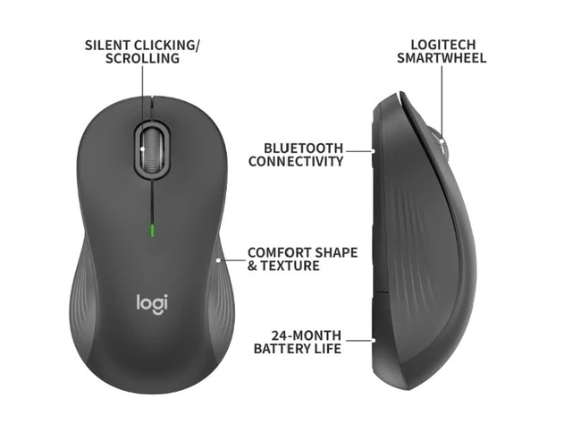 Alt view image 4 of 4 - Signature M550 L Full Size Bluetooth Ambidextrous Mouse