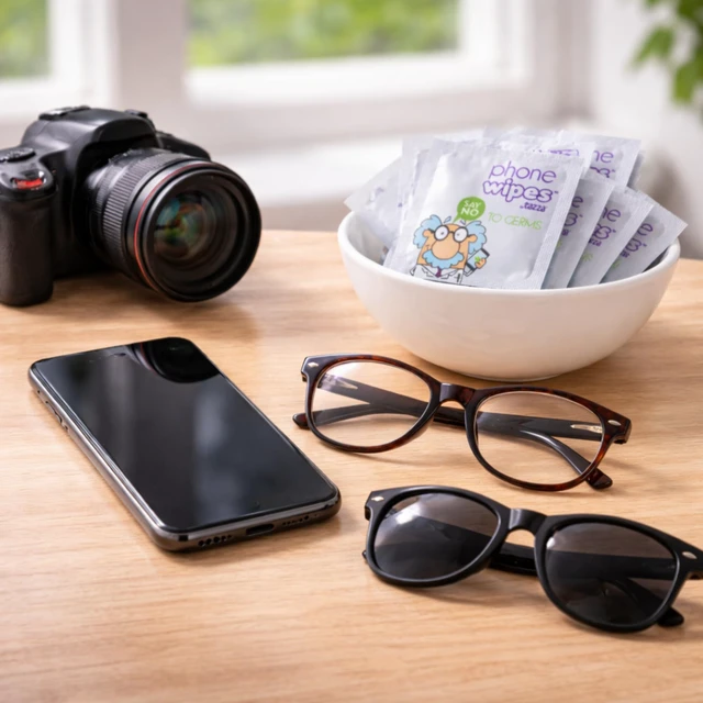 Alt view image 3 of 7 - Screen Wipes 30 Individually Wrapped Screen Cleaning Wipes for Phones, Glasses & Electronics 63% Alcohol Tech Wipes for Smartphones, Tablets, Laptops & Eyeglasses