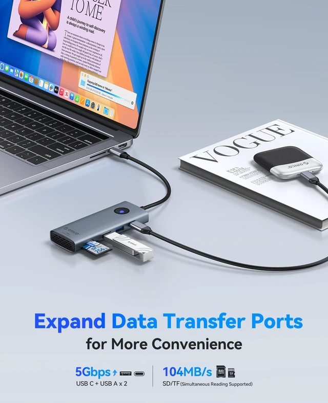 Alt view image 6 of 7 - USB-C Docking Station Dual Monitor, 8-in-1 USB-C Hub with 2 HDMI | USB Docking Station with 4K@60Hz HDMI, 100W PD, USB A/C 3.0, SD/TF, Laptop Dock Compatible with Dell XPS/HP/Surface/Mac