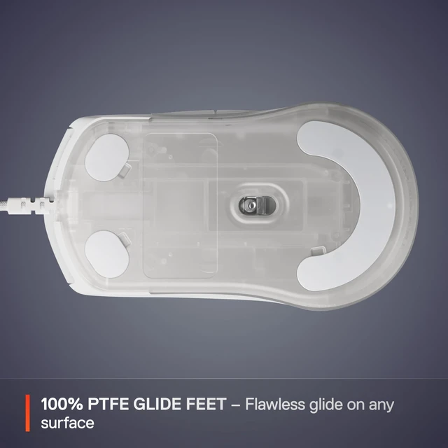 Alt view image 6 of 7 - SteelSeries Rival 3 Gen 2 Gaming Mouse - Optical, Corded Electric - White