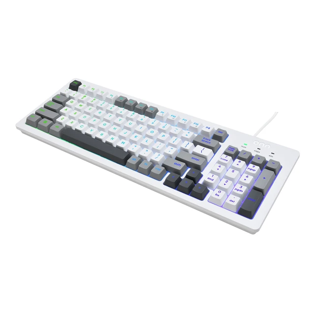 Alt view image 6 of 7 - Wired RGB Backlit Keyboard, Arctic White, USB Connection