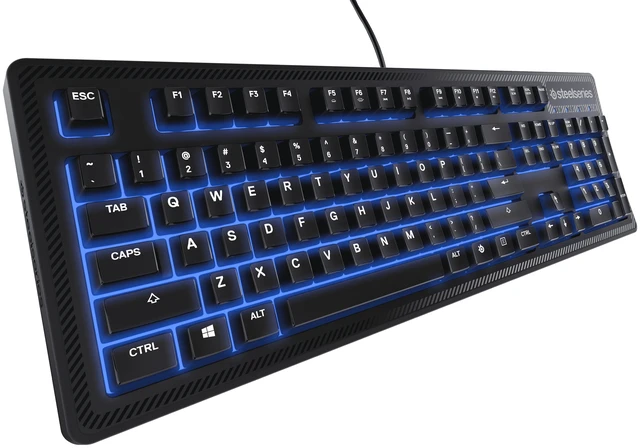 Main image of Apex 100 Gaming Keyboard - Tactile & Silent - Blue LED Backlit - Splash Resistant