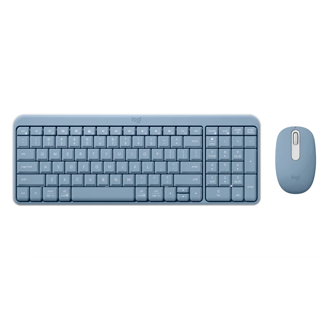 Alt view image 4 of 5 - Compact Bluetooth Keyboard & Mouse Combo, Fast & Easy Connectivity, Blue/Gray, Walmart Exclusive