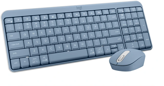 Main image of Compact Bluetooth Keyboard & Mouse Combo, Fast & Easy Connectivity, Blue/Gray, Walmart Exclusive