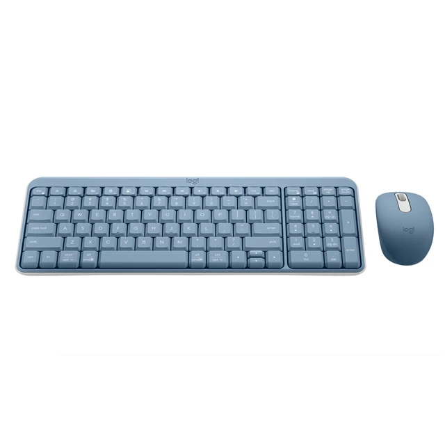 Alt view image 3 of 5 - Compact Bluetooth Keyboard & Mouse Combo, Fast & Easy Connectivity, Blue/Gray, Walmart Exclusive