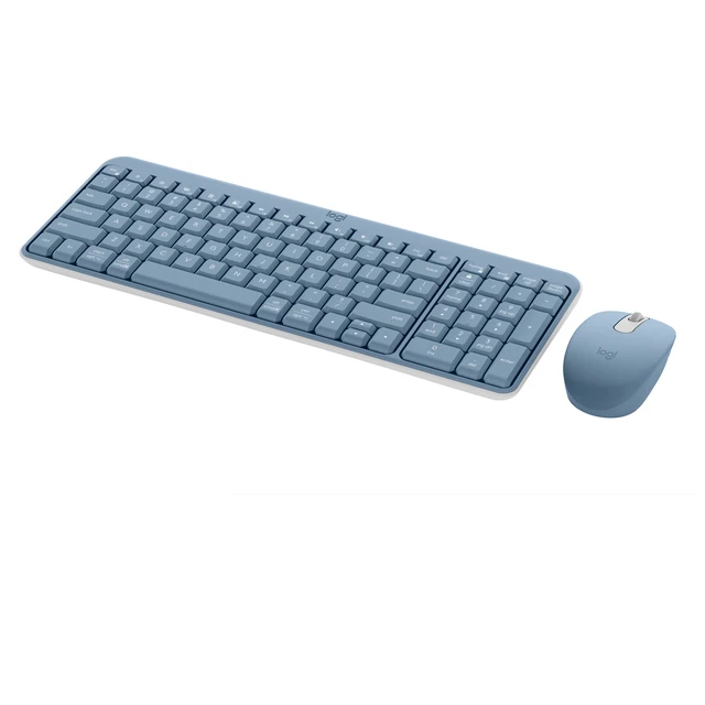 Alt view image 2 of 5 - Compact Bluetooth Keyboard & Mouse Combo, Fast & Easy Connectivity, Blue/Gray, Walmart Exclusive
