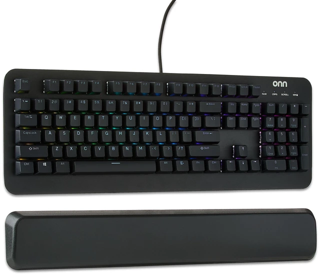 Main image of Gaming Mechanical Keyboard with Blue Switches and 16.8M LED Lighting, 104 Keys