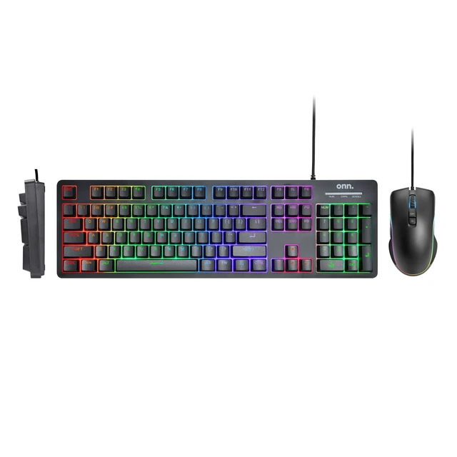Alt view image 6 of 7 - Wired Membrane Gaming Keyboard and Mouse Combo with LED Backlit for Enhanced Visibility
