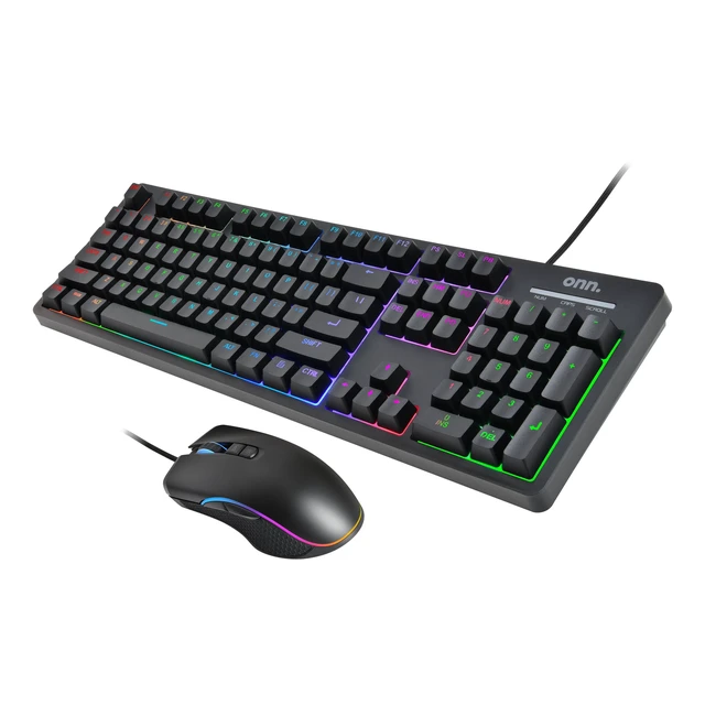 Alt view image 7 of 7 - Wired Membrane Gaming Keyboard and Mouse Combo with LED Backlit for Enhanced Visibility